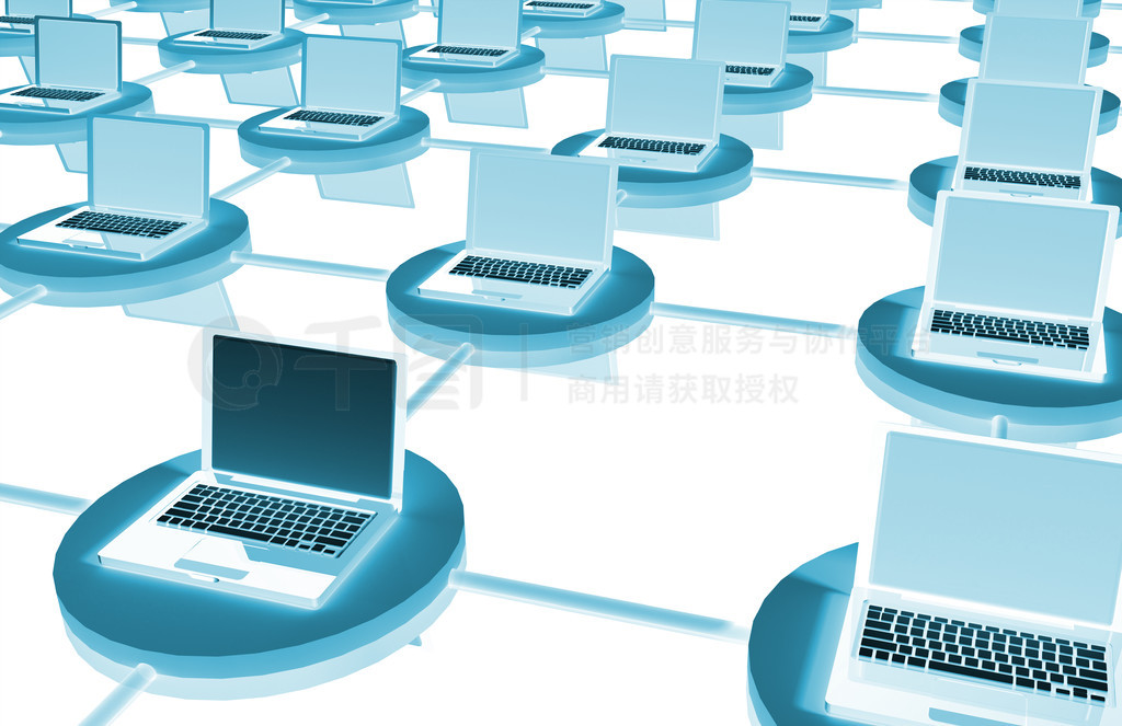 帶筆記本電腦的3D局域網計算機系統服務
